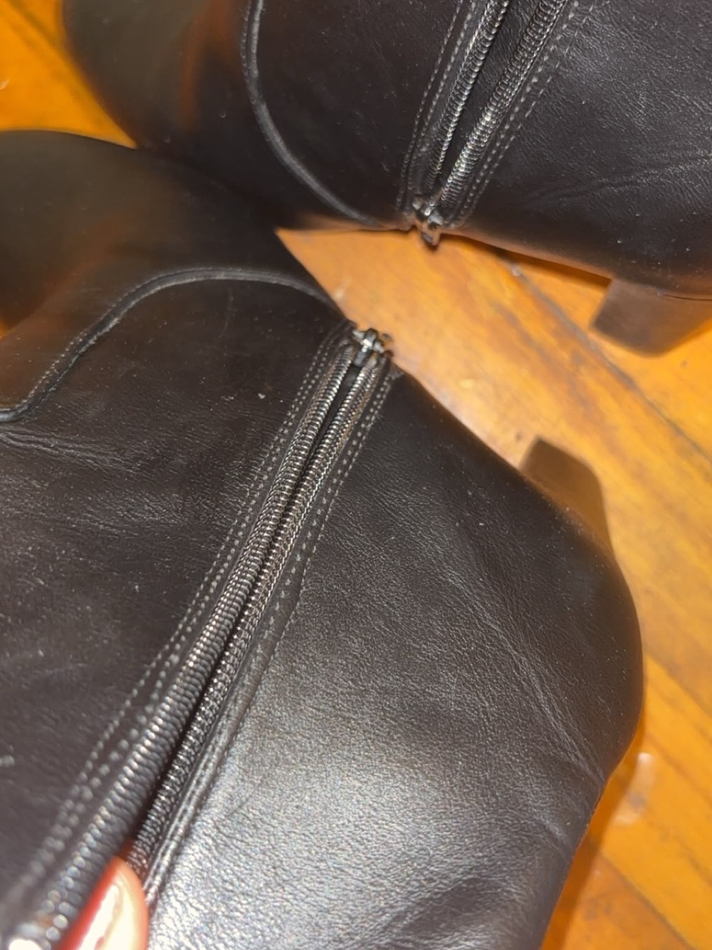 Others Follow Black Leather Men's Zip Ankle Boots